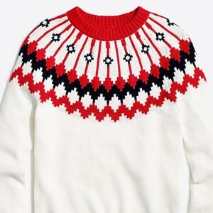 J. Crew Fair Isle Sweater Women's XL- Like New Condition, 100% Cotton